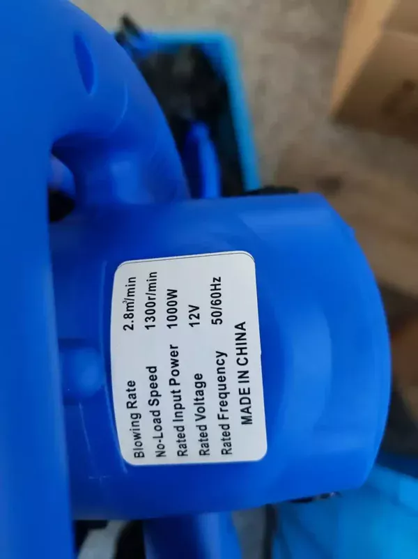 12V/24V Hitachi סוג DC מפוח ניקוי אבק אוויר חשמלי - תְמוּנָה 5